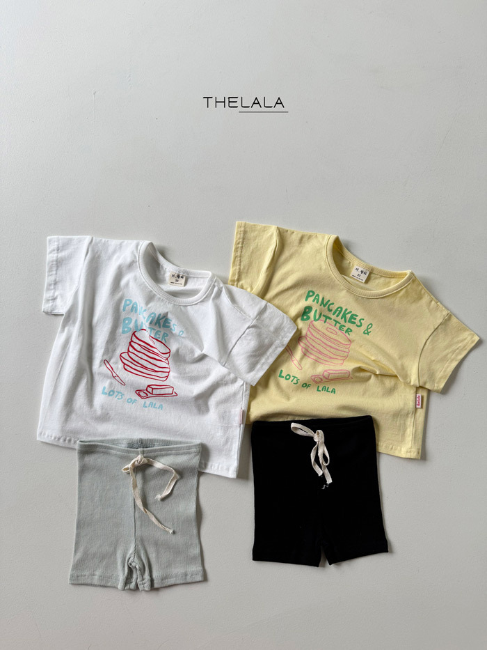 正韓夏lalla 親子裝_兩色鬆餅上衣