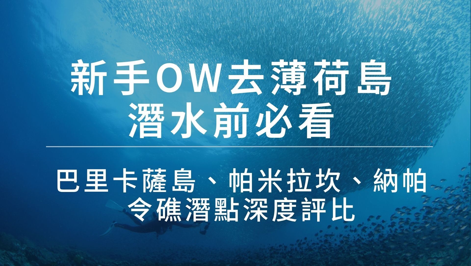 薄荷島巴里卡薩島傑克魚風暴,潛水員被成千上萬條傑克魚包圍的震撼水下畫面