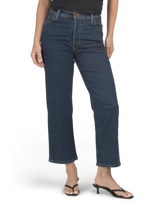 【預購】H061261 LEVI'S Ribcage 女裝直筒九分牛仔褲（深藍色）