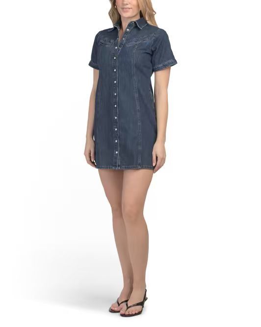 【預購】H061264 LEVI'S Rinoa 短袖牛仔連身裙 (深藍色)