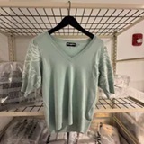 [S] KARL LAGERFELD FRESH MINT FLORAL V-NECK SWEATER, L6TSSB71-FMT (SKL1761)