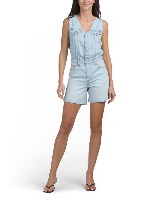 【預購】H061273 LEVI'S   女裝連身背心短褲 (淡藍色)