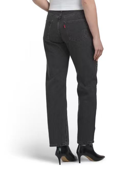 【預購】H061278 LEVI'S 501 90s 女裝水鑽復古牛仔褲 (黑色)