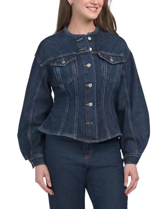 【預購】H061279 LEVI'S Sculpted 女裝牛仔外套  (深藍色)