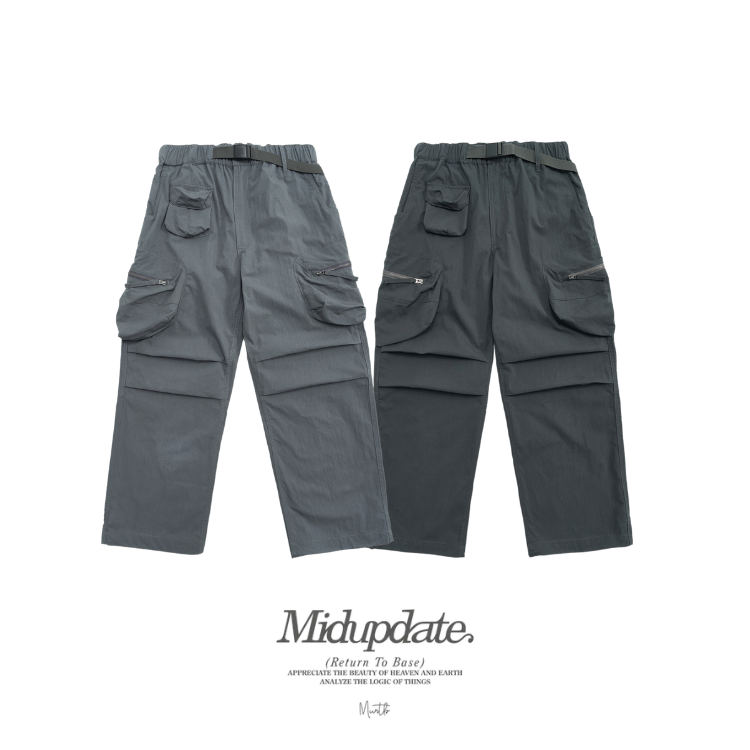 MIDUPDATE直筒混紡工裝長褲【M9-023】