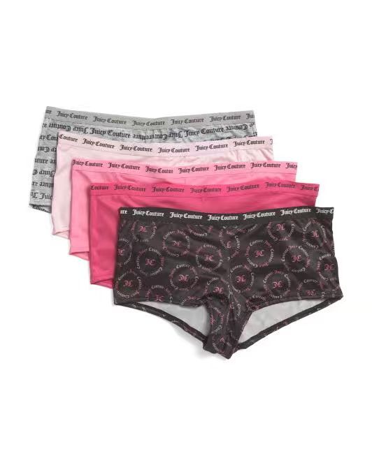 【預購】H061281 JUICY COUTURE 女裝柔軟舒適內褲套裝 (5入組)