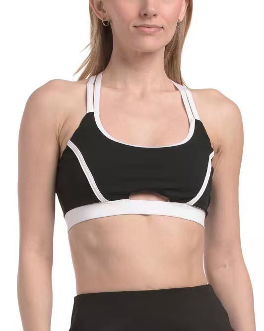 【預購】H061282 JUICY COUTURE 中度支撐運動內衣 (黑色)