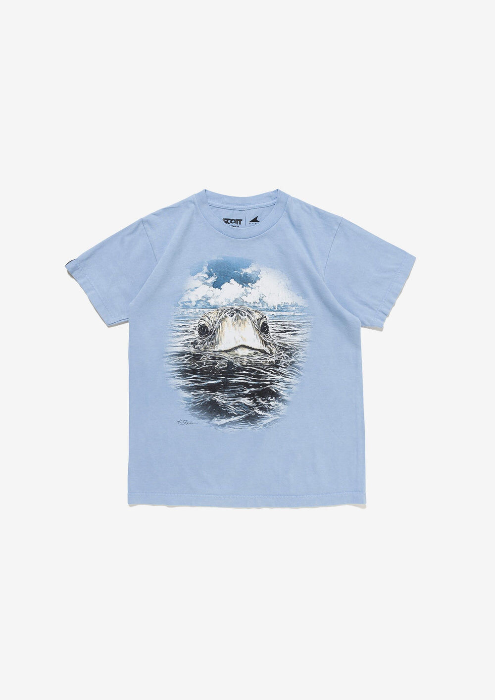 【Scott Hawaii | DESCENDANT】 童裝 EDST SS PIGMENT DYE SCOTT HAWAII (KIDS)
