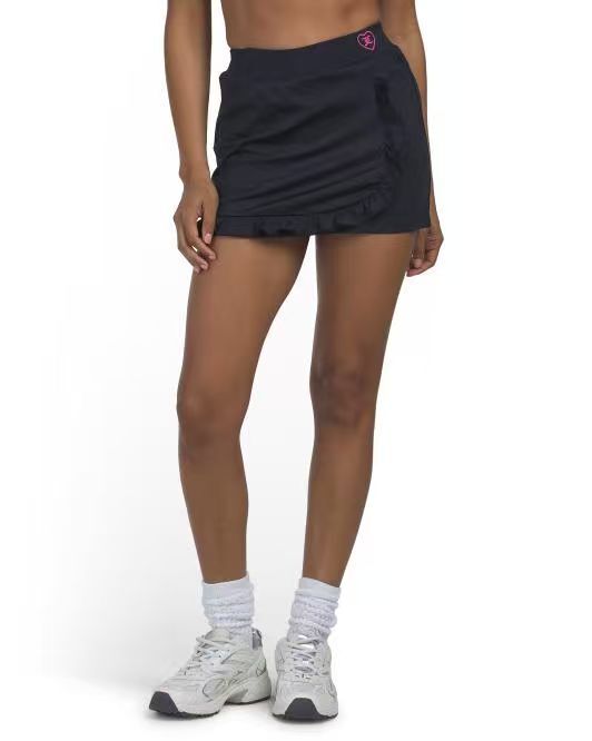 【預購】H061285 JUICY COUTURE 女裝愛心Logo荷葉邊褲裙