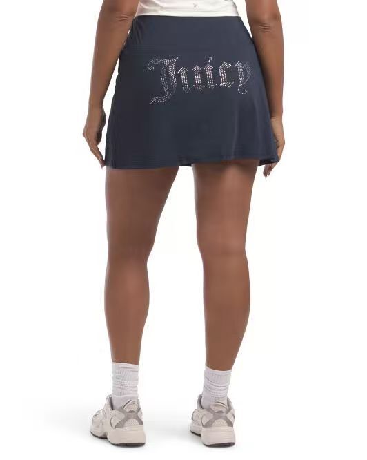【預購】H061286 JUICY COUTURE 內置安全褲運動褲裙 (黑色)
