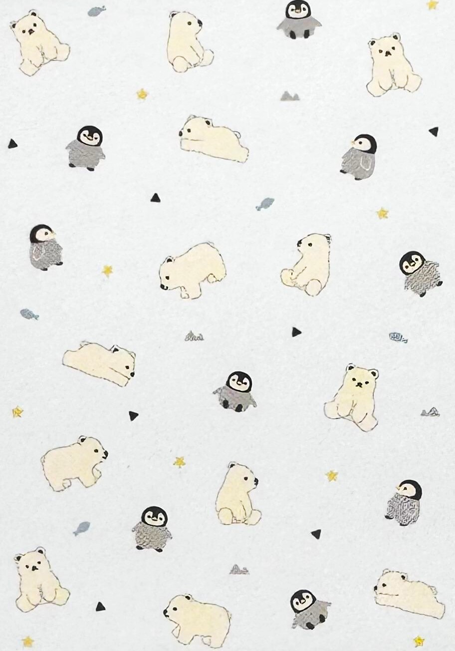 【Nishimatsuya】Soft Low-Twist Cotton Towel Blanket - Penguins and Polar Bears