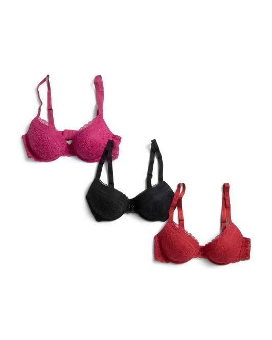 【預購】H061288 JUICY COUTURE 蕾絲模杯胸圍套裝 (3入裝)