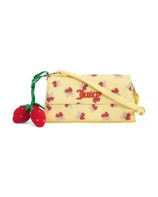【預購】H061292 JUICY COUTURE 甜美草莓造型小袋 (奶油色)