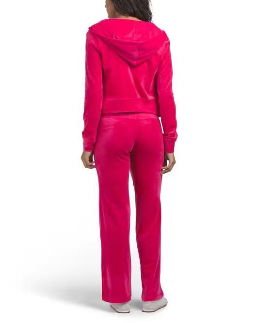 【預購】H061294 JUICY COUTURE 水鑽愛心天鵝絨運動套裝 (2件套)