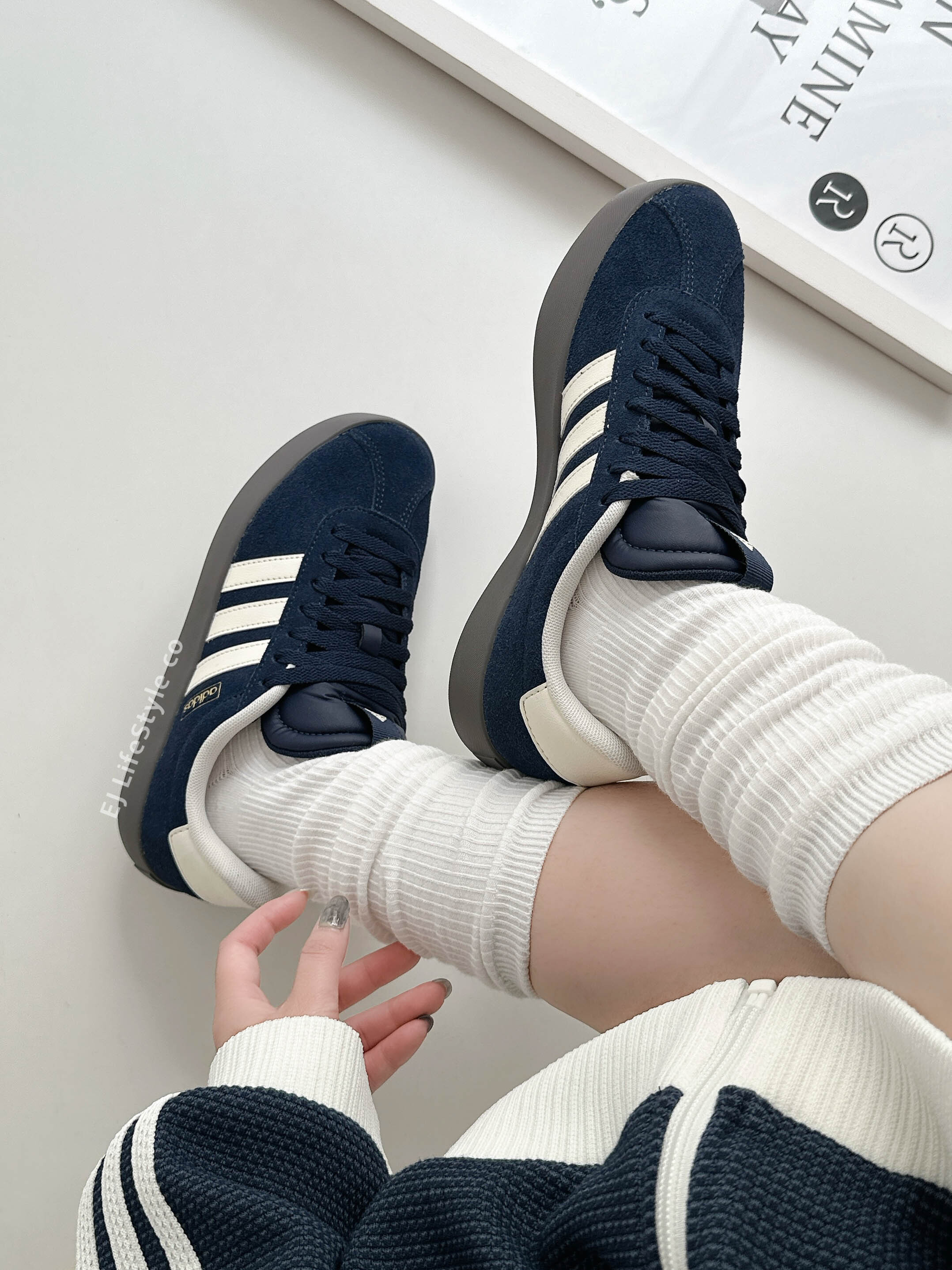 ADIDAS NEO VL COURT 3.0 海軍藍 深藍 焦糖底 男鞋 KJ6806 / 現貨