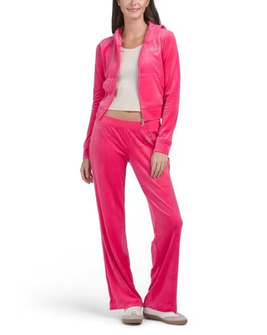 【預購】H061295 JUICY COUTURE 女裝字母Logo運動套裝 2件套 (桃紅色)