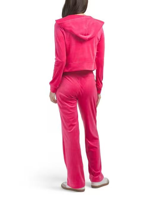 【預購】H061295 JUICY COUTURE 女裝字母Logo運動套裝 2件套 (桃紅色)