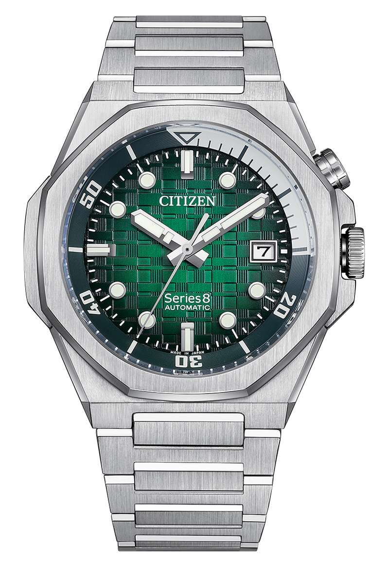 Citizen 星辰 Series8 890 Mechanical automatic Luminous Transparent case back watch NB6060-58X 機械自動上鍊夜光透明底蓋 腕錶