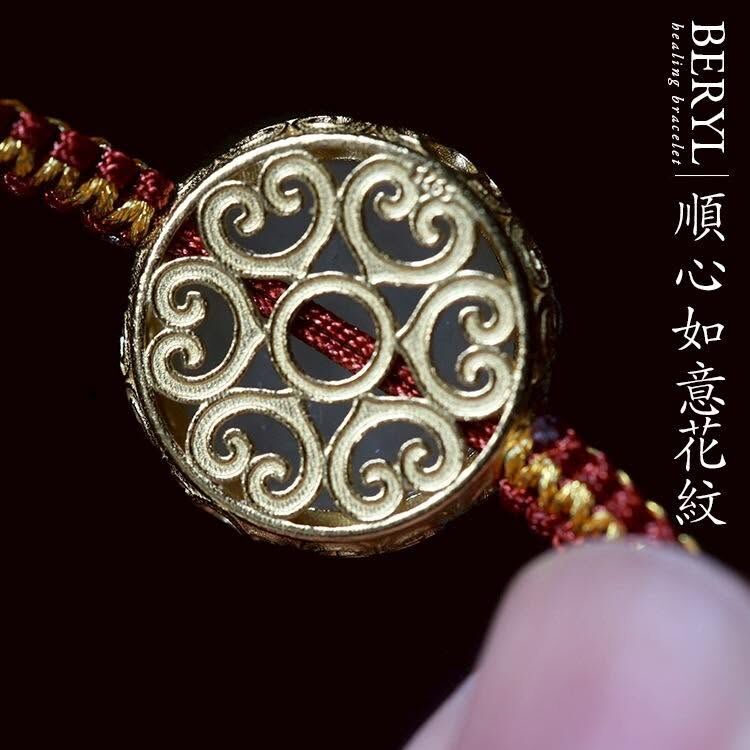 ＃西藏桑耶寺駐寺喇嘛加持-《財門開啟 · 有神撐腰》西藏女財神 扎基拉姆守護手繩
