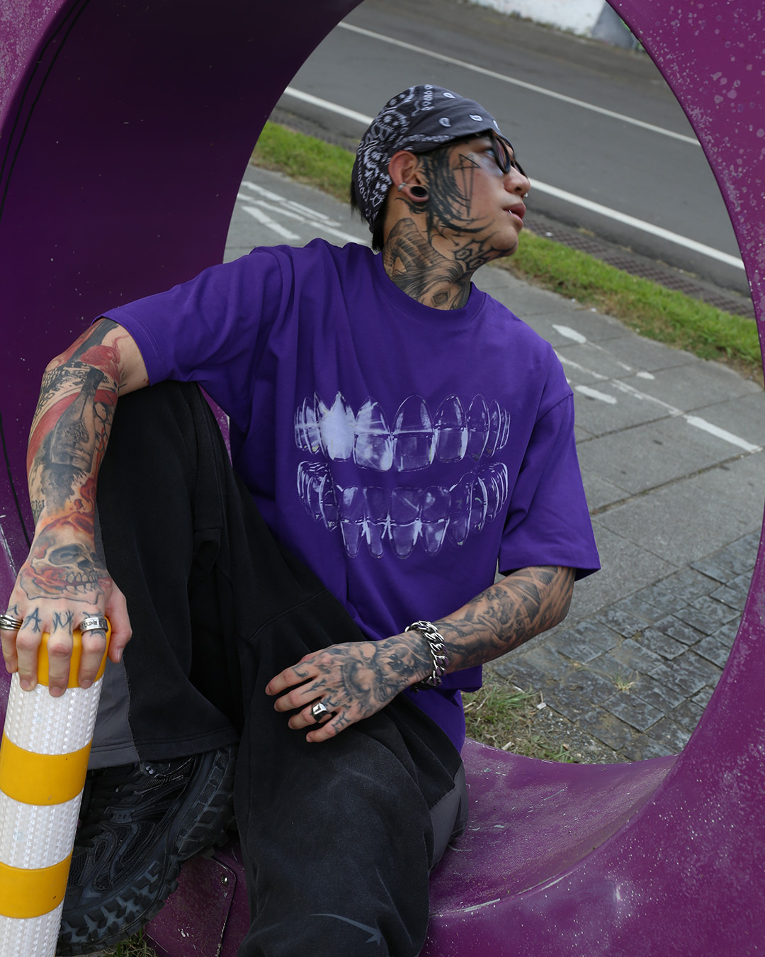 MTA｜Teeth Boxy T-shirt (Purple)