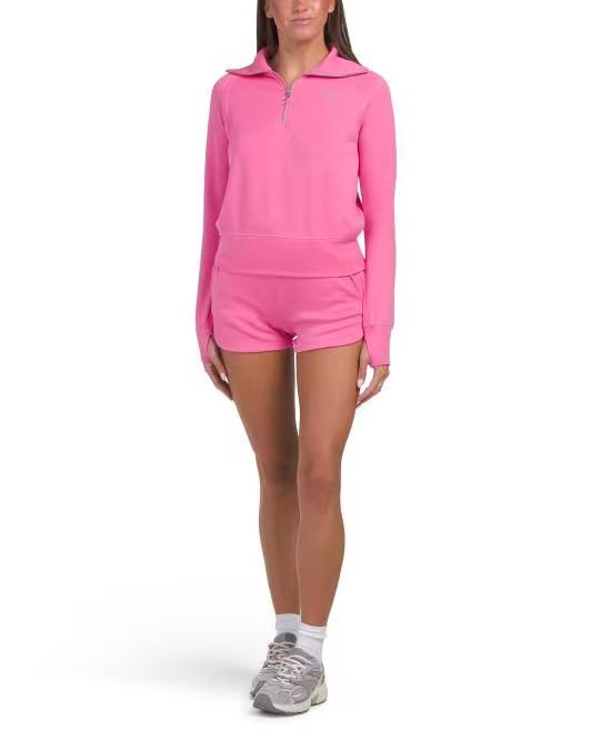 【預購】H061299 JUICY COUTURE 超柔軟半拉鍊上衣短褲套裝 (2件套)