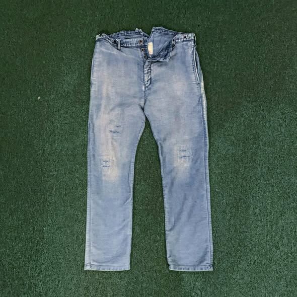 LAST SALE: VISVIM TRAVAILLER BRACES PANTS MOLESKIN - LT.INDIGO IN STOCK NOW (現貨發售中)