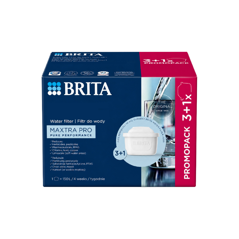 【德國 BRITA】MAXTRA Pro Pure Performance 純淨全效型濾芯 (3+1裝) 4入-歐洲製
