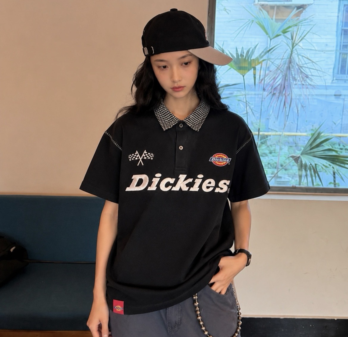 『預購商品』Dickies 英倫學院風 刺繡短袖Polo衫  DKU262NPL219-BH