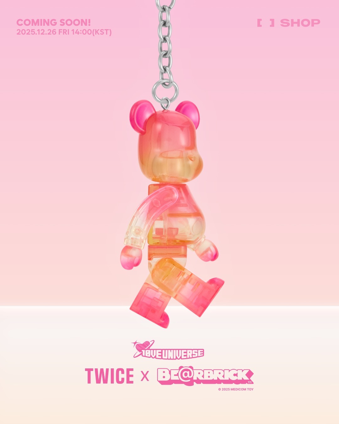 🇰🇷韓國 TWICE × BE@RBRICK 10週年 庫柏力克熊 吊飾鑰匙圈 附贈官方小卡