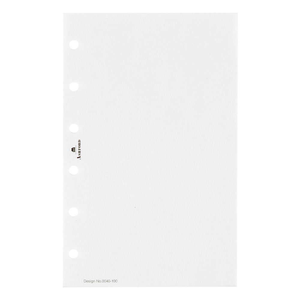 MINI6 M6 白色空白內頁（100張入）｜ASHFORD 日本