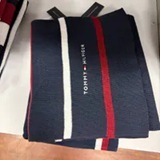 [S] TOMMY HILFIGER NAVY STRIPE XM06518-400 SCARF, XM06518-400 (STH1691)
