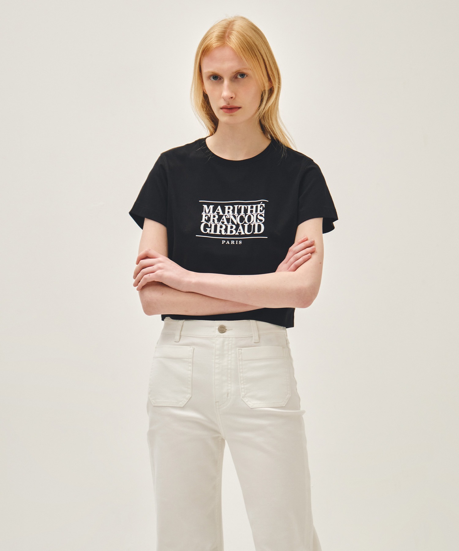 MFG 經典Logo短版短袖T恤｜女款Crop Tee｜夏季特價款