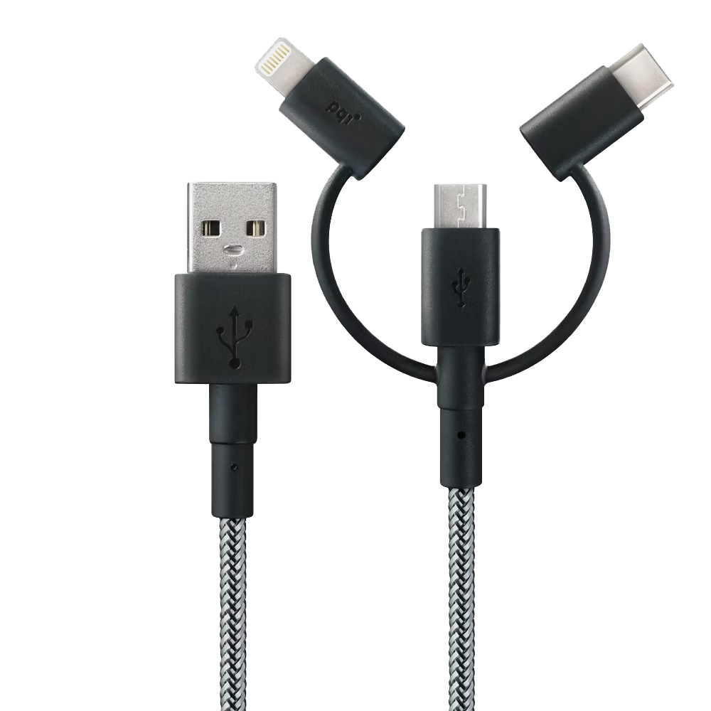 〔i-Cable Multi Plug〕三合一多功能傳輸線 100cm