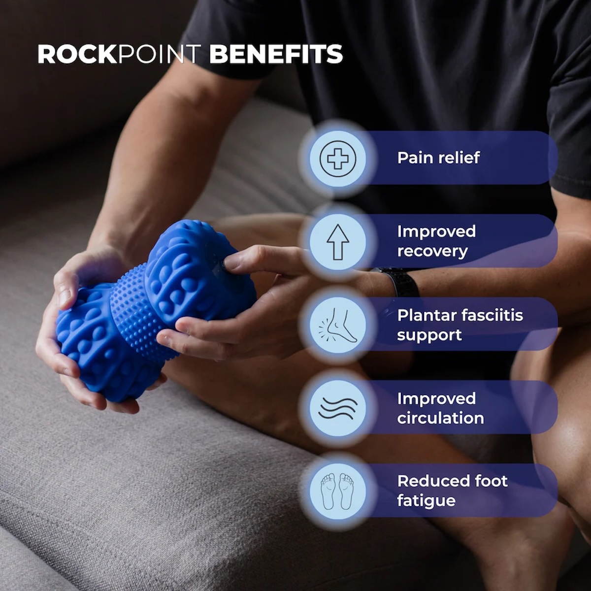 Spacer Mobility 震動花生球按摩滾筒 - 針對足底、小腿與背部肌肉酸痛舒緩