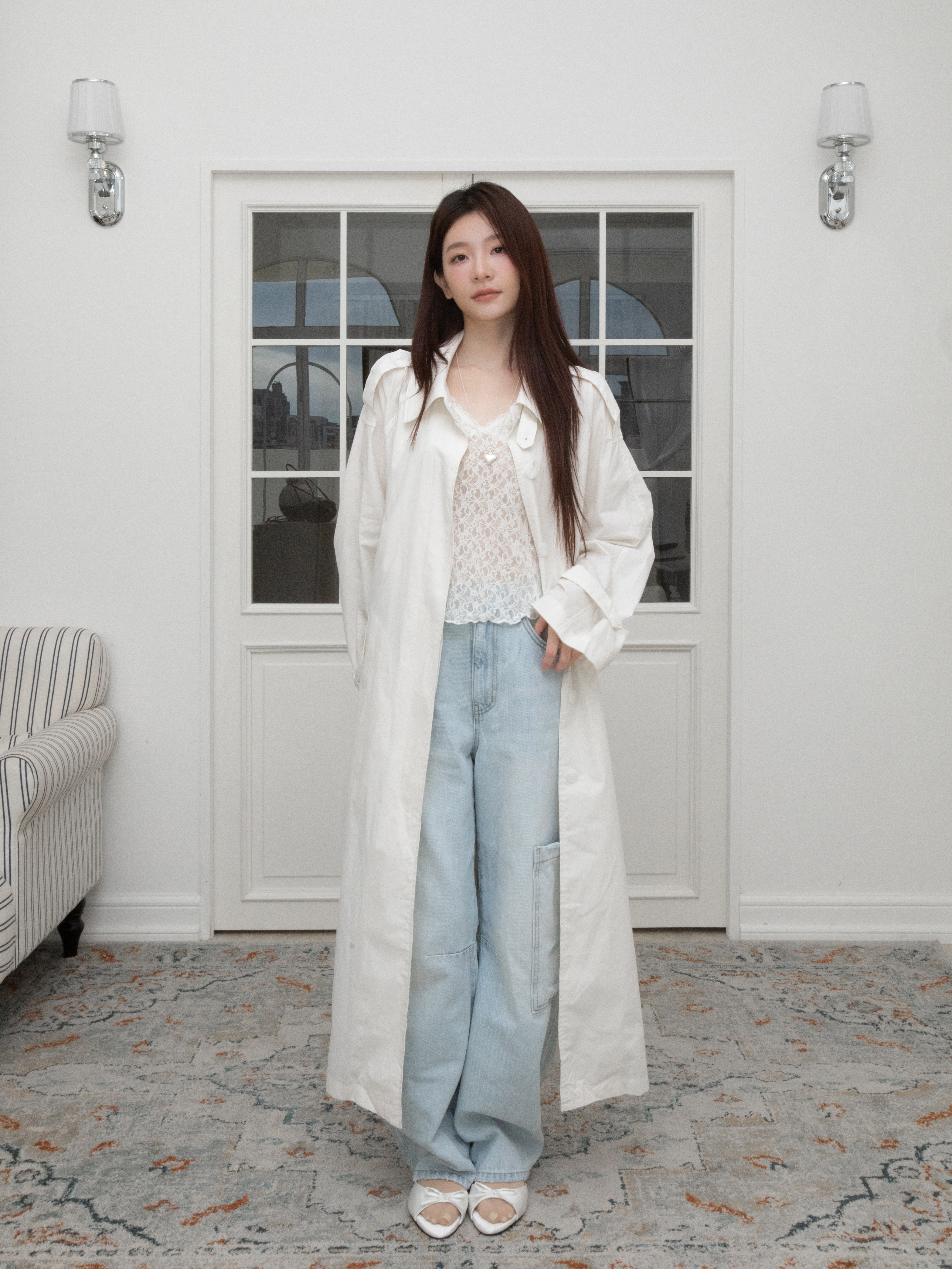 T21 OVERSIZED TRENCH COAT