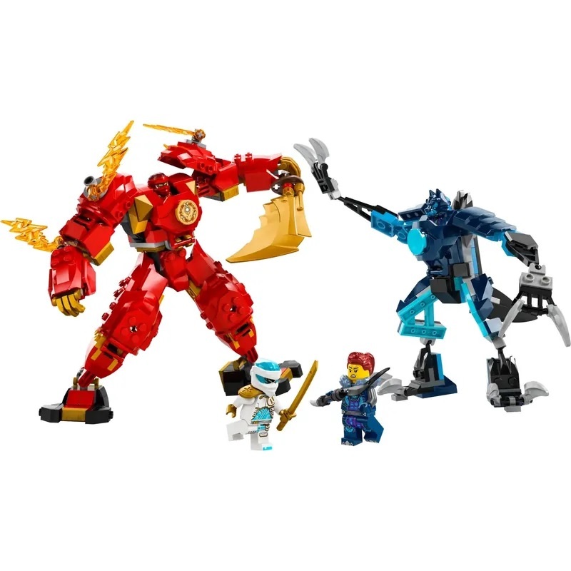 【玩具研究中心】LEGO 樂高 旋風忍者 赤地的火元素機械人 71808