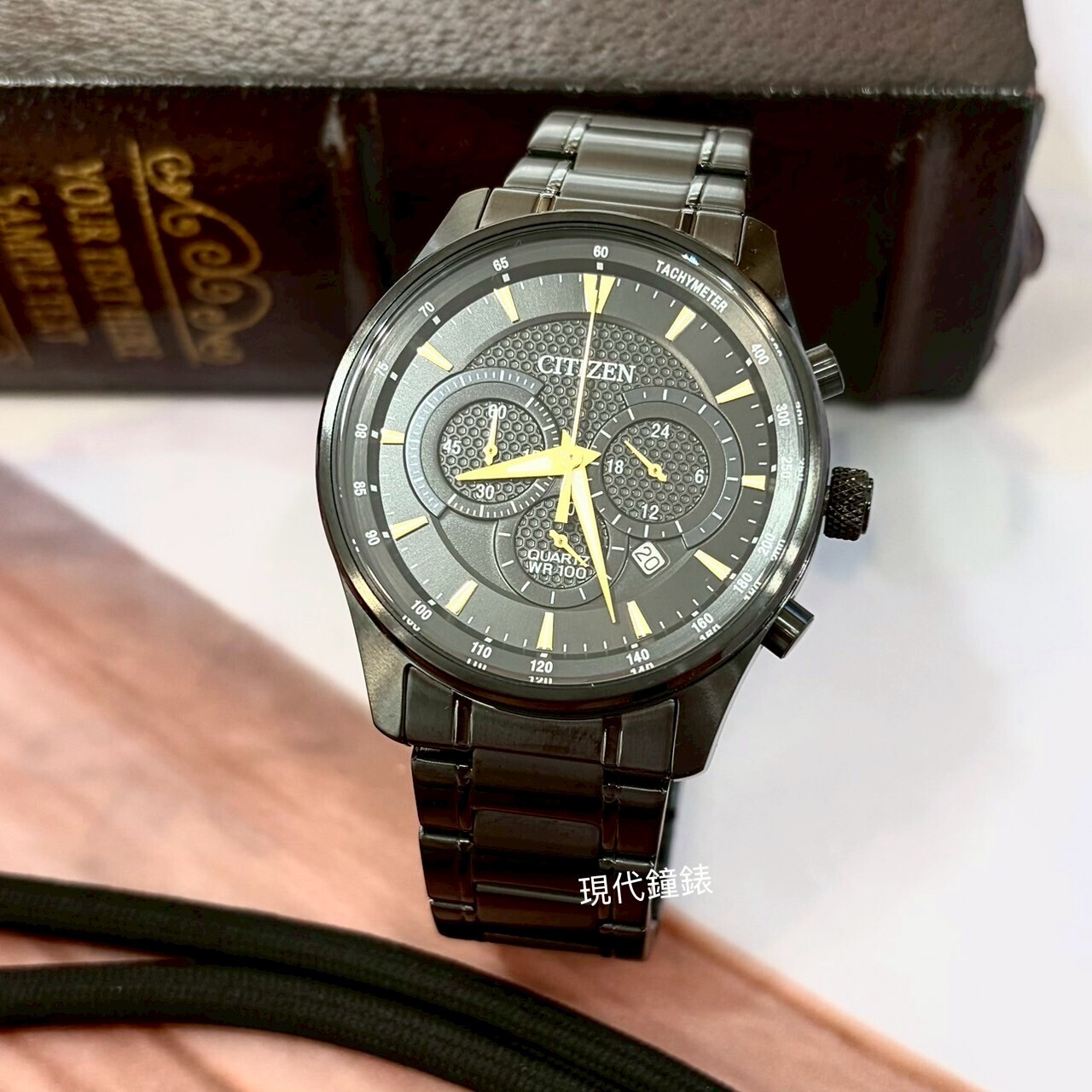 【CITIZEN 星辰】石英男錶黑鋼帶AN8197-52E 42mm 現代鐘錶