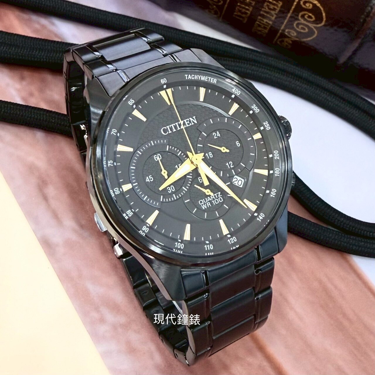 【CITIZEN 星辰】石英男錶黑鋼帶AN8197-52E 42mm 現代鐘錶