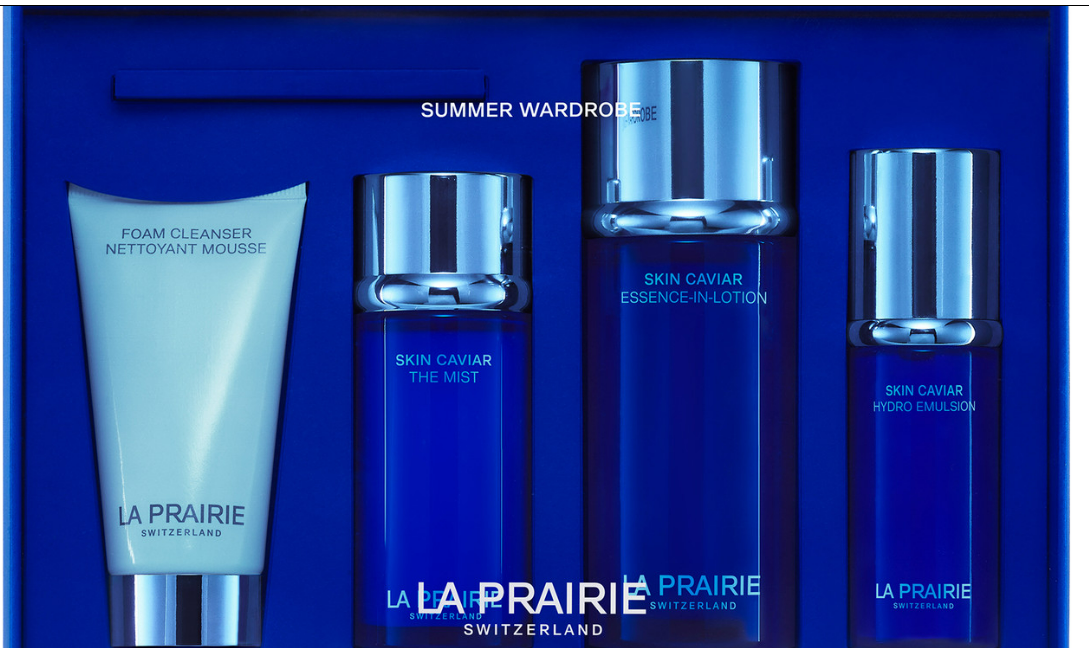 la prairie - LA PRAIRIE萊珀妮藍魚子精華四件組(潔面50ML+噴霧50Mll+精華水80ML+精華乳30ML) 7611773159258