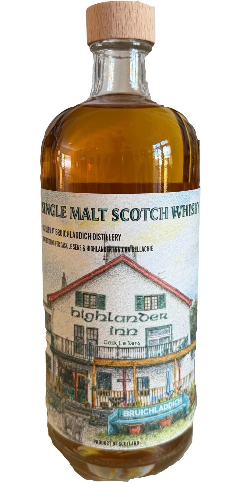 Bruichladdich 2008/2026 17YO Bourbon #2590 52.7% Highlander Inn x Cask Le Sens