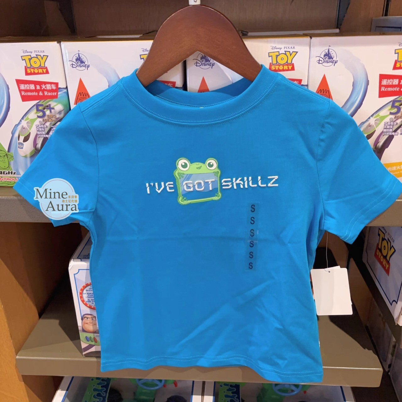 玩具總動員5 莉莉板 Lily Pad 青蛙造型平板電腦 圖案 兒童 上衣 短T 玩具總動員 Toy Story -上海迪士尼樂園