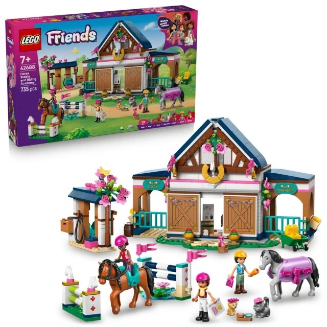 【玩具研究中心】LEGO 樂高 Friends 馬廄和馬術學院 42688