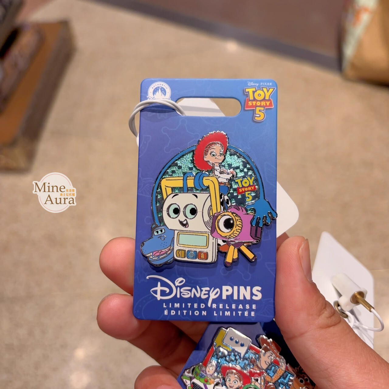 玩具總動員5 胡迪 Woody 翠絲 Jessie 造型 徽章 PIN 玩具總動員 Toy Story -上海迪士尼樂園