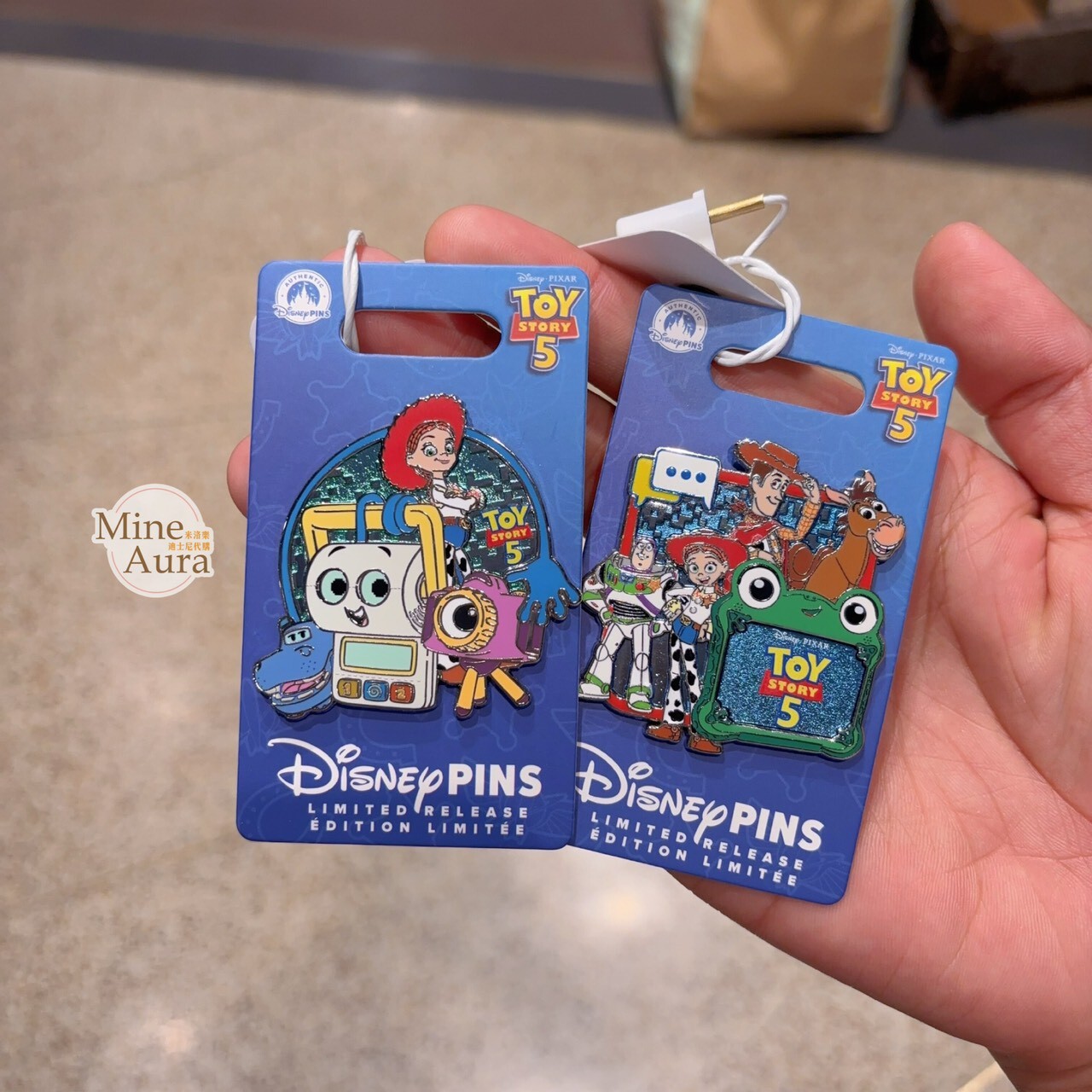 玩具總動員5 胡迪 Woody 翠絲 Jessie 造型 徽章 PIN 玩具總動員 Toy Story -上海迪士尼樂園