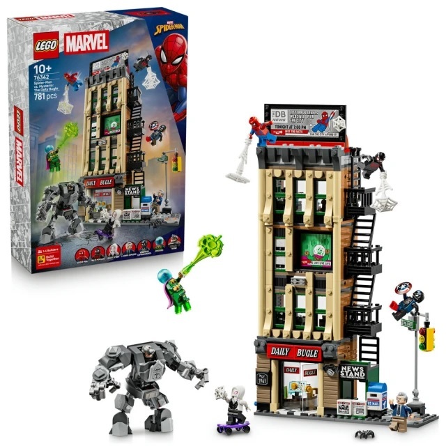 【玩具研究中心】LEGO 樂高 漫威 超級英雄 蜘蛛人大戰神秘法師：號角日報 76342