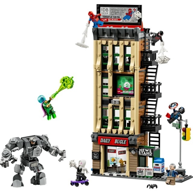 【玩具研究中心】LEGO 樂高 漫威 超級英雄 蜘蛛人大戰神秘法師：號角日報 76342