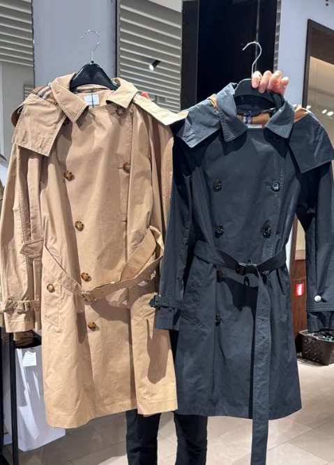 BE094 Burberry 可拆卸連帽女裝風衣 - 駱駝色 UK4 胸：45 長：89 80922611