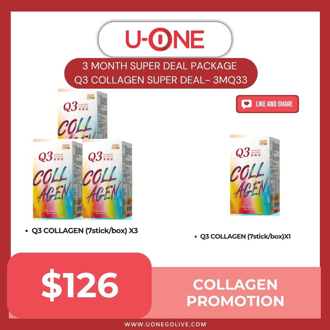 3 MONTH SUPER DEAL PACKAGE  Q3 COLLAGEN SUPER DEAL- C