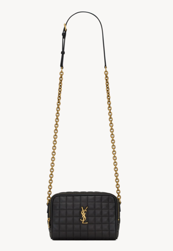 BE071 YSL格仔金色Logo CrossBody Bag(有少少花) 18.5 x 13 x 5.5 cm 764809 AABVP 1000