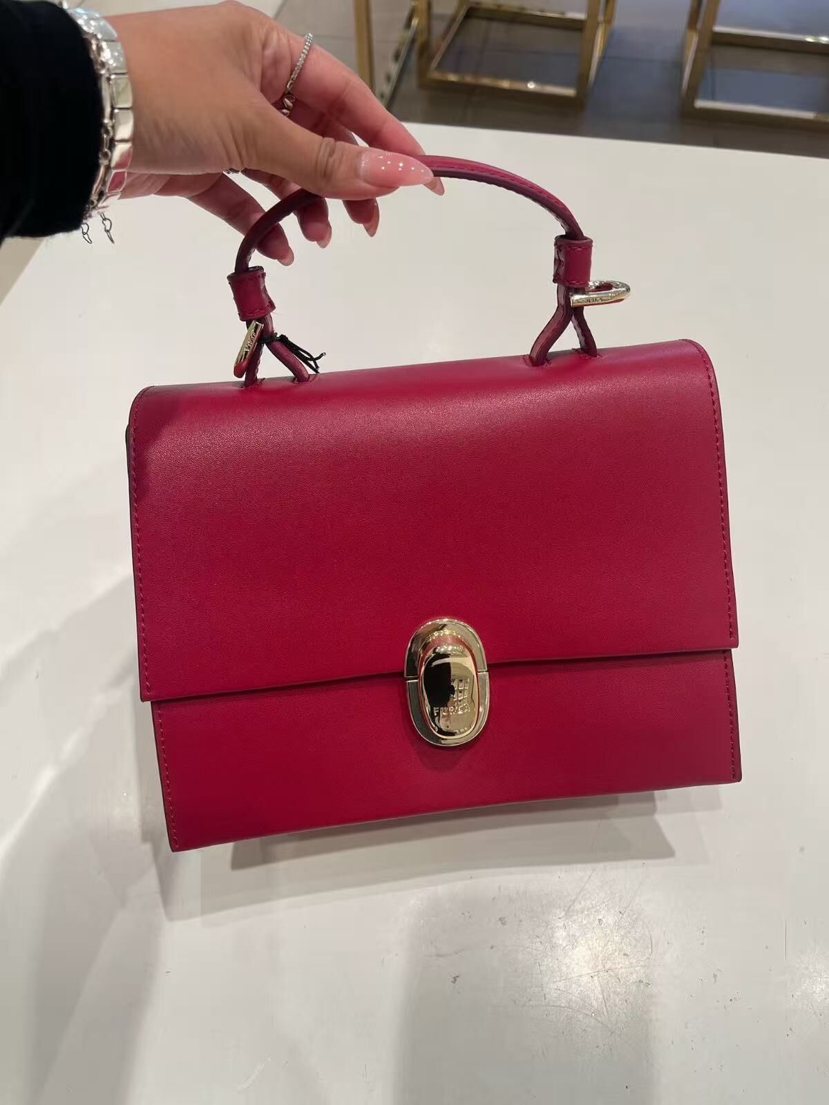 【預購】H0612126 Furla Eclisse 手提包 (紅色)